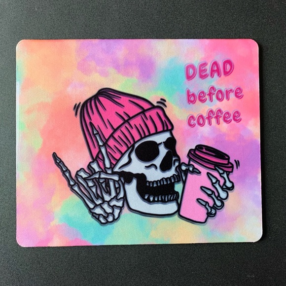 Skull coffee lover mousepad - Picture 2 of 2